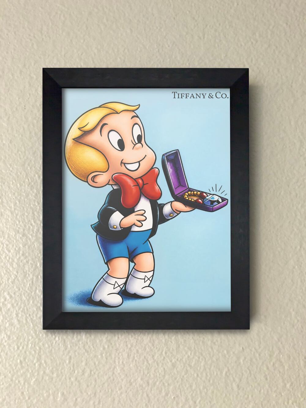 Richie Rich Tiffany Diamond Framed Wall Art